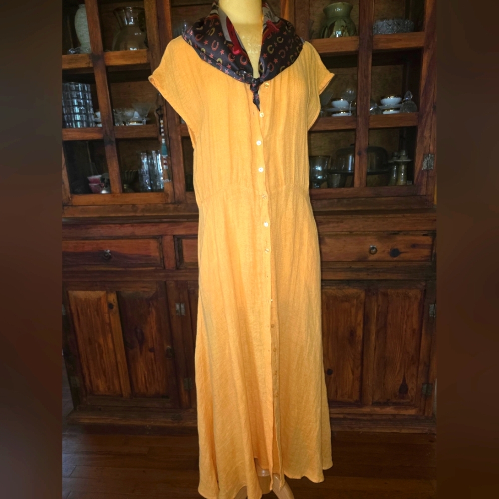 Sundance Brave & True Linen Dress Med